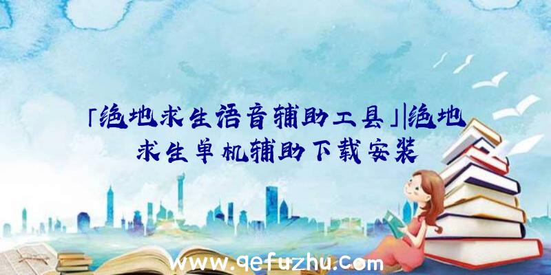 「绝地求生语音辅助工县」|绝地求生单机辅助下载安装
